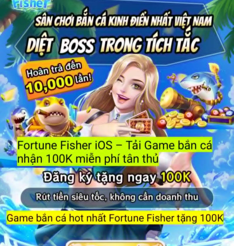 Tải Game bắn cá Fortune Fisher iOS